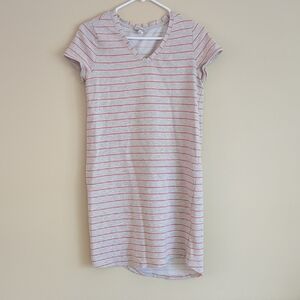 Small Merona Striped Dress Orange Short Sleeve